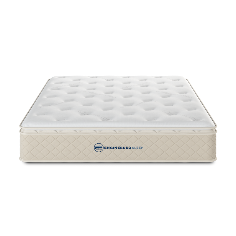 Duo Essential Mattress with 'Engineered Sleep' branding on a white background
