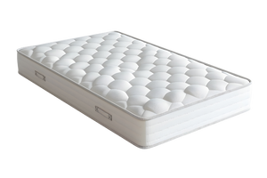 White mattress on a white background
