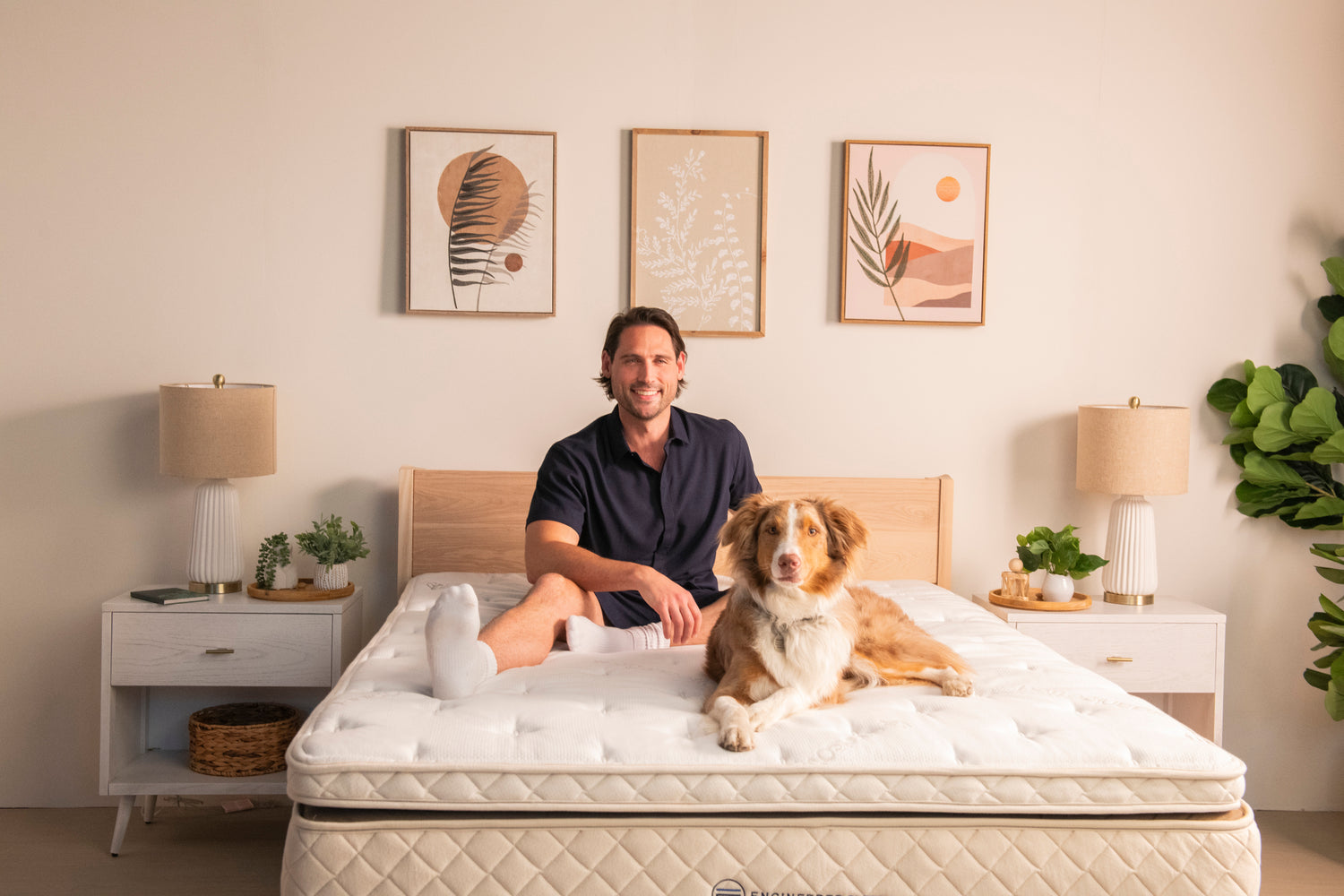 Dog on top of our Duo Mattress