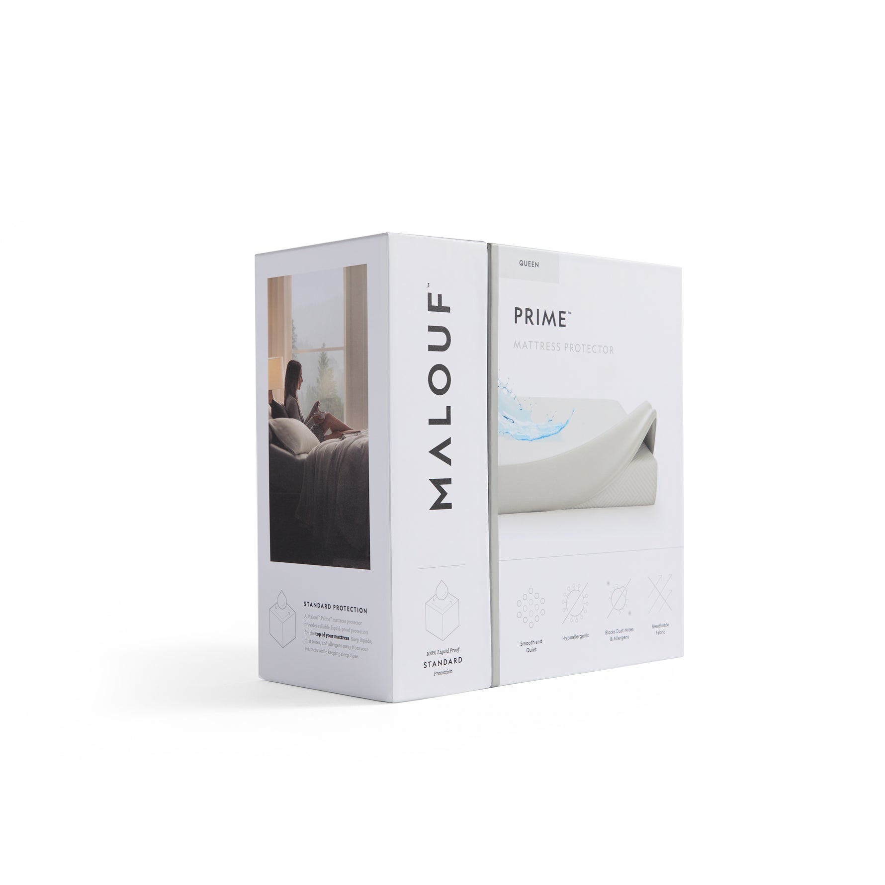 Prime Mattress Protector packaging with box