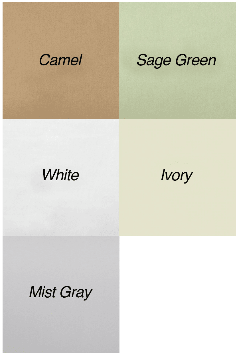 color grid of the sheet selection